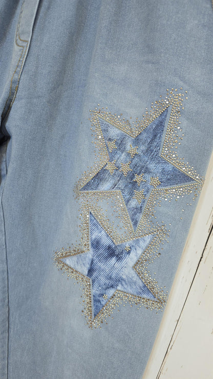 Stella denim joggebukse lys