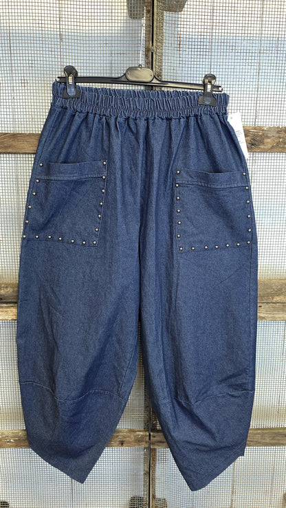 Vigdis tullipan mørkeblå denimlook
