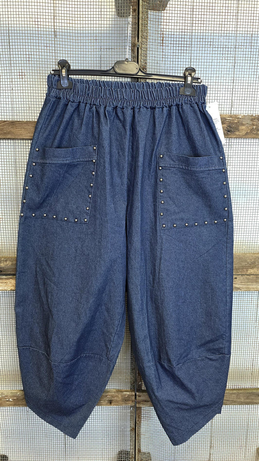 Vigdis tullipan mørkeblå denimlook