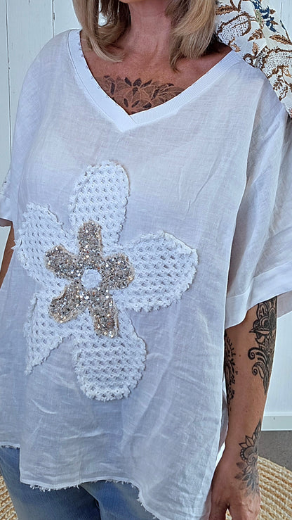 Emilie Lin Topp hvit