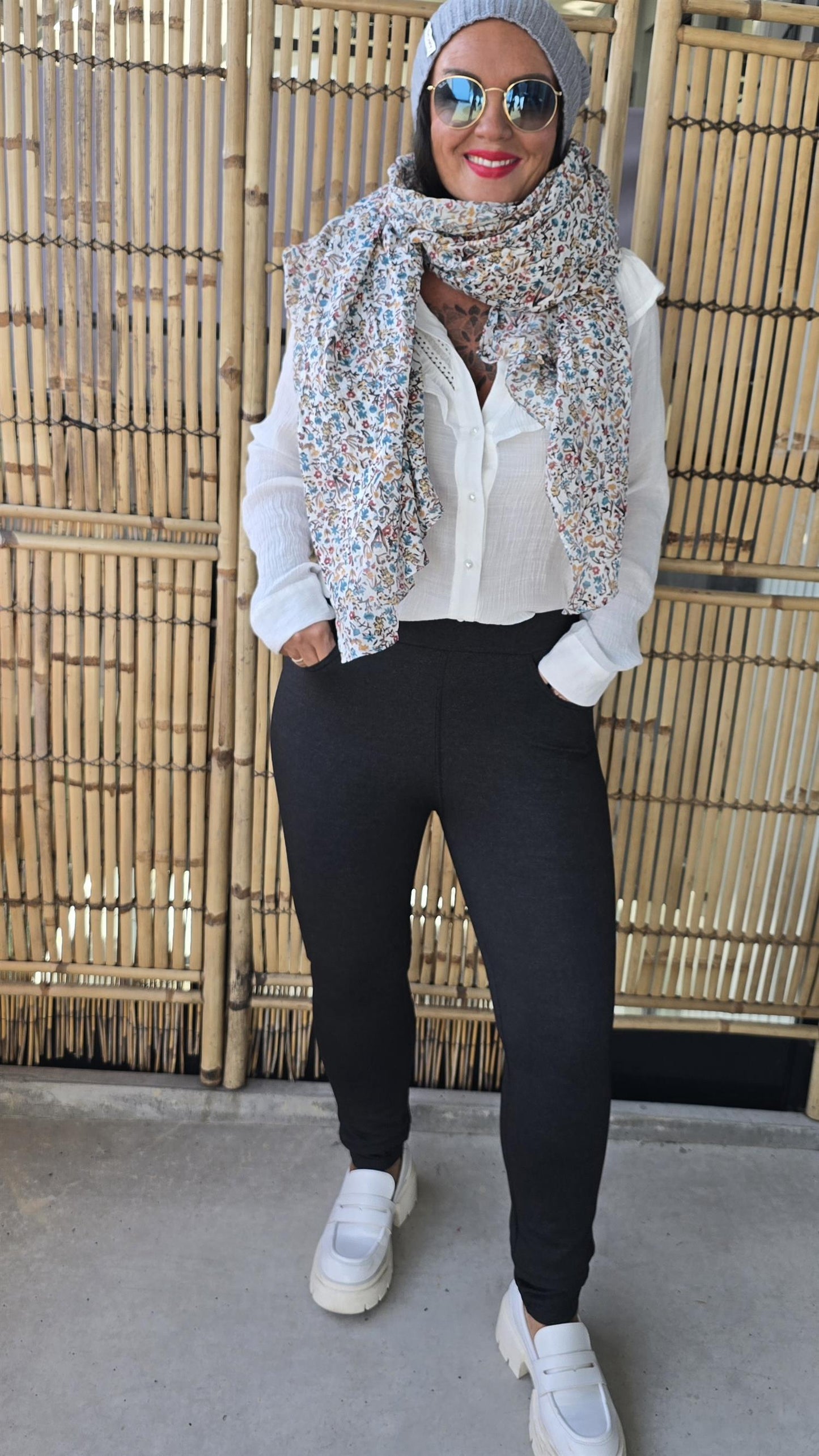 Wendy leggings gråsvart