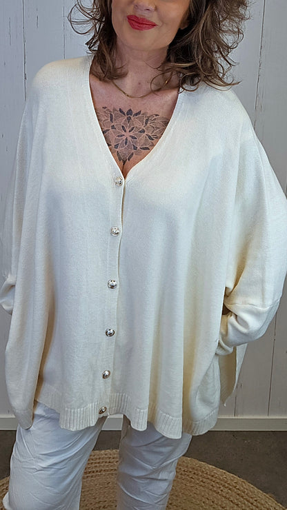 Enya cardigan varm krem