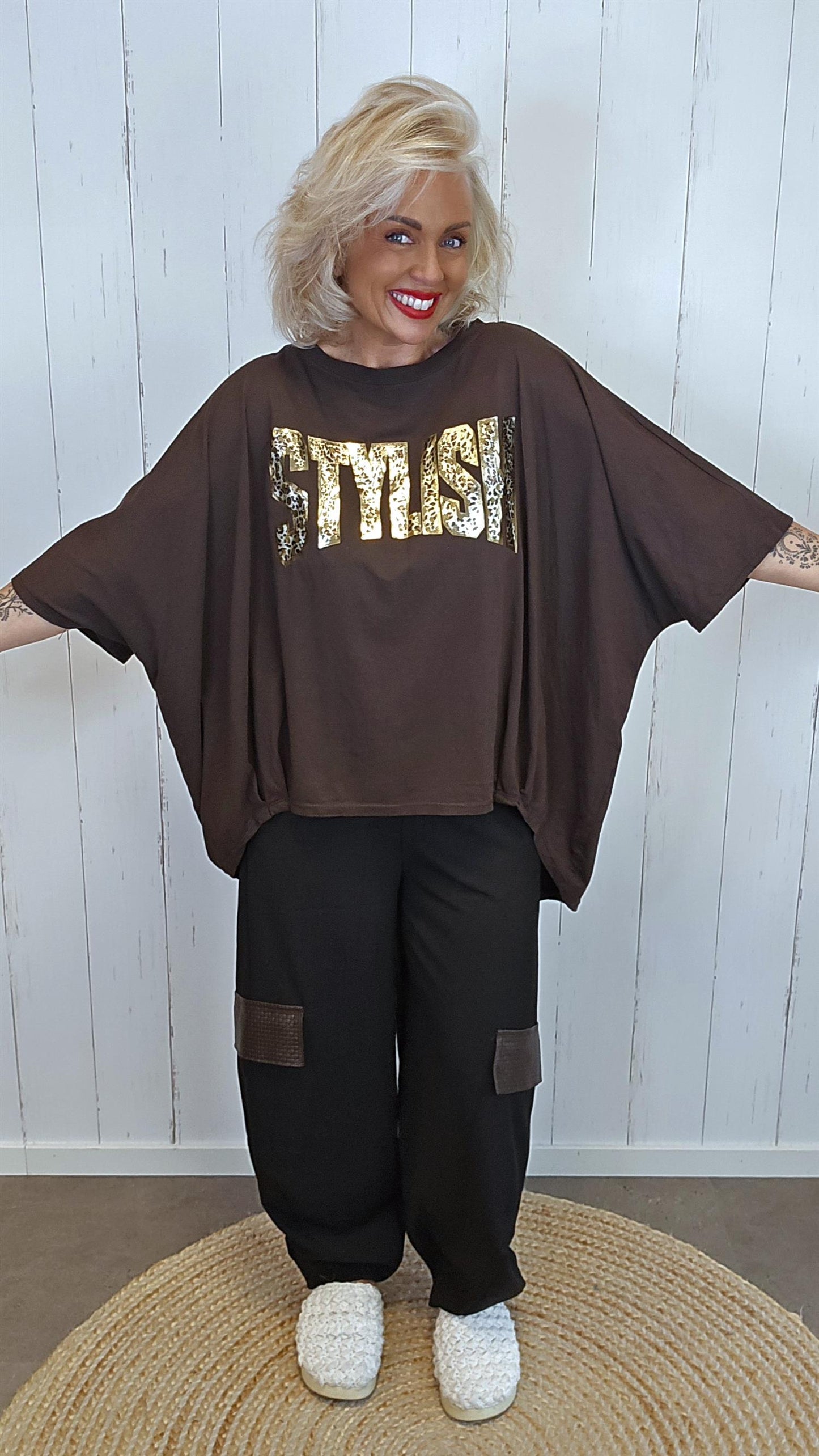 Stylish Topp brun
