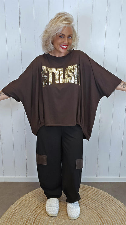 Stylish Topp brun