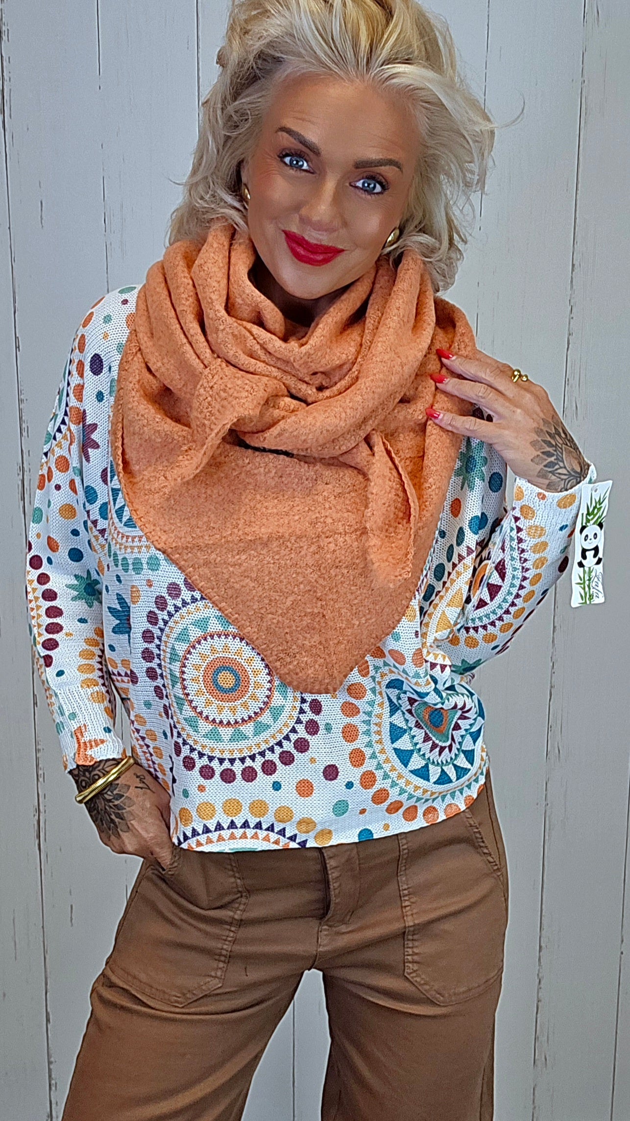 Lilly genser med print
