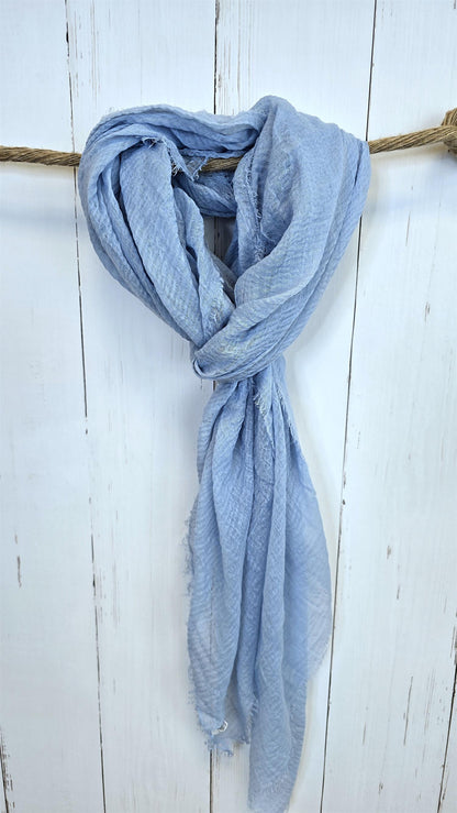 Izzy skjerf lyse blå