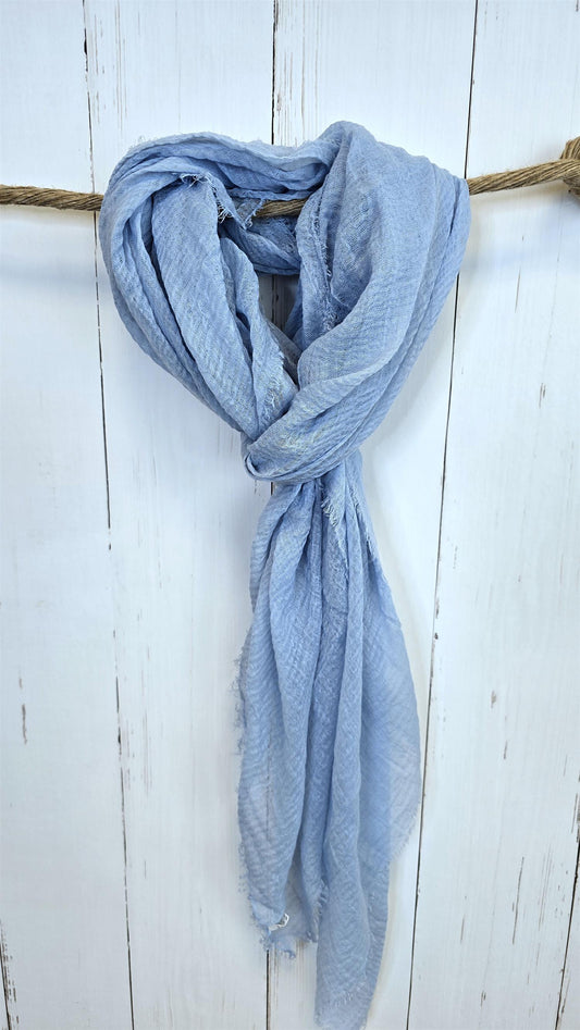 Izzy skjerf lyse blå