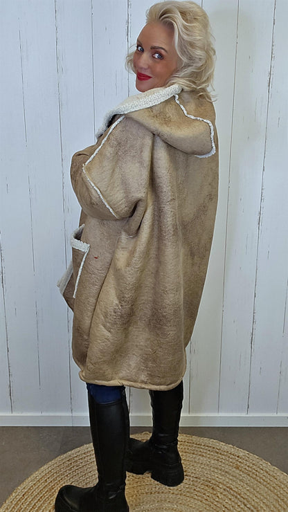Freja kåpe camel