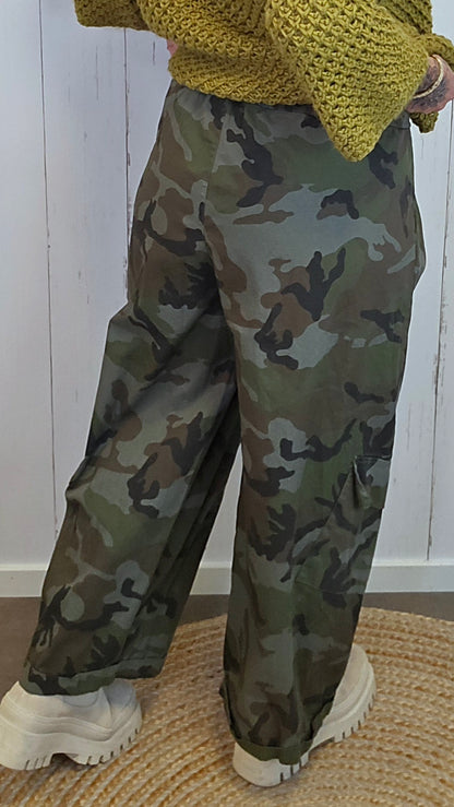 Bella camo cargobukse