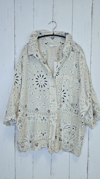 Celine skjorte med mønster Beige