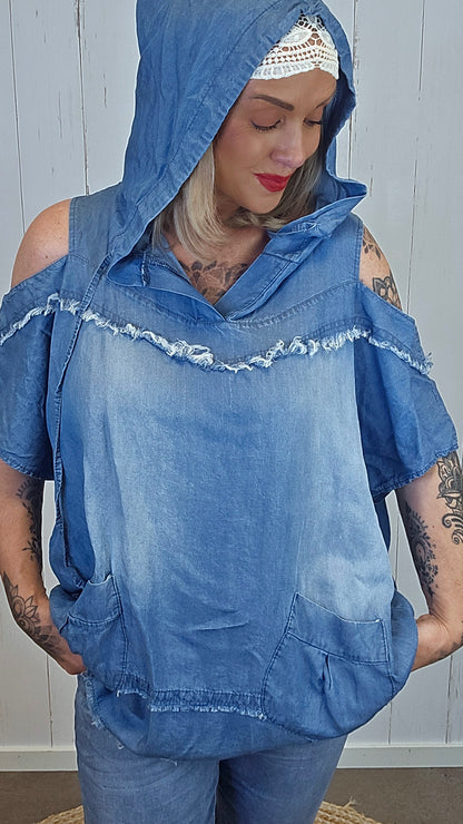 Alice topp med åpen skulder