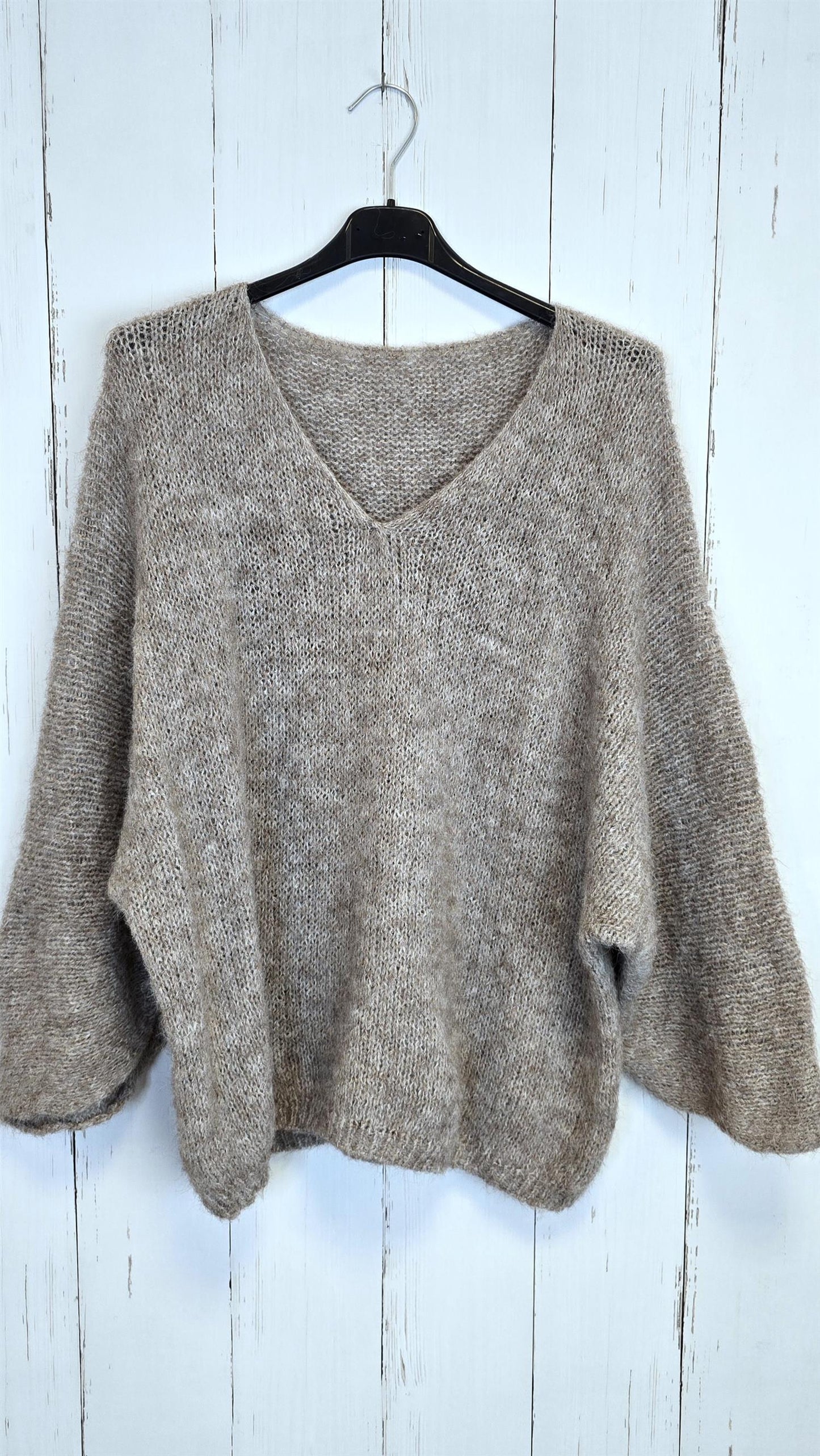 Anna genser taupe