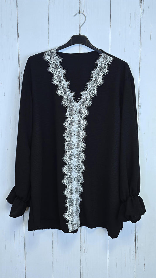 Diana bluse svart