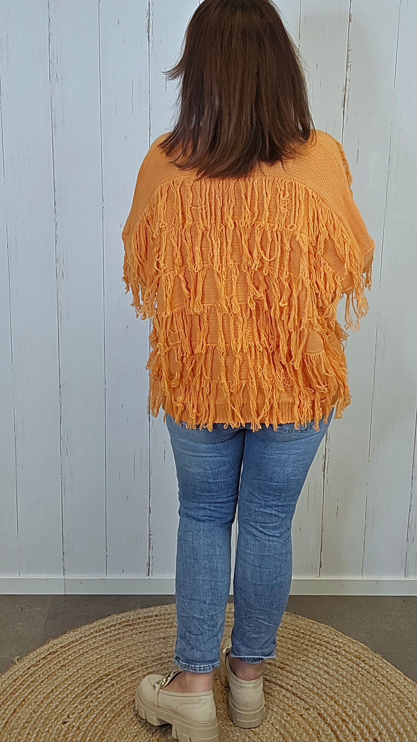 Selma cardigan oransje