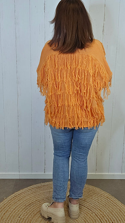 Selma cardigan oransje