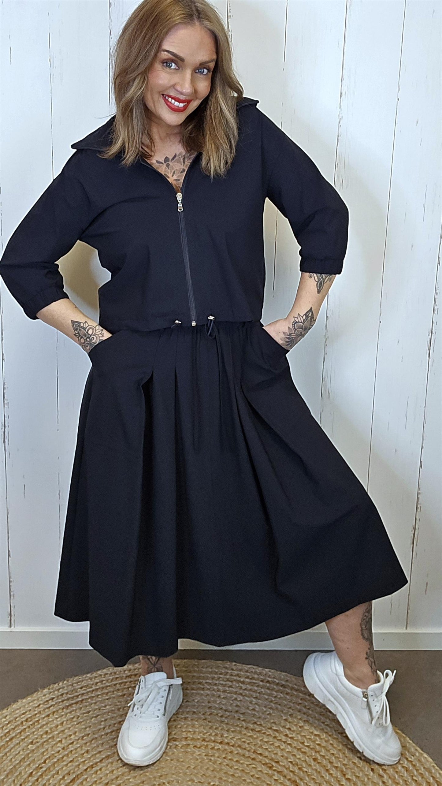Tilia hettejakke navy