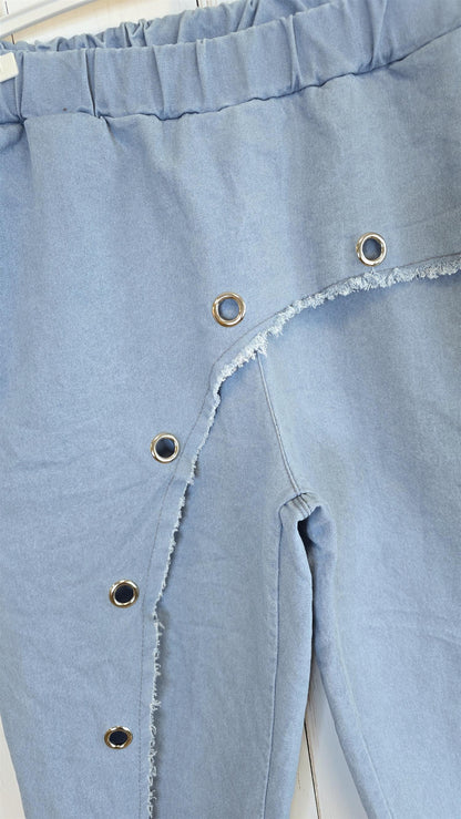 Tanja denim jogger capri