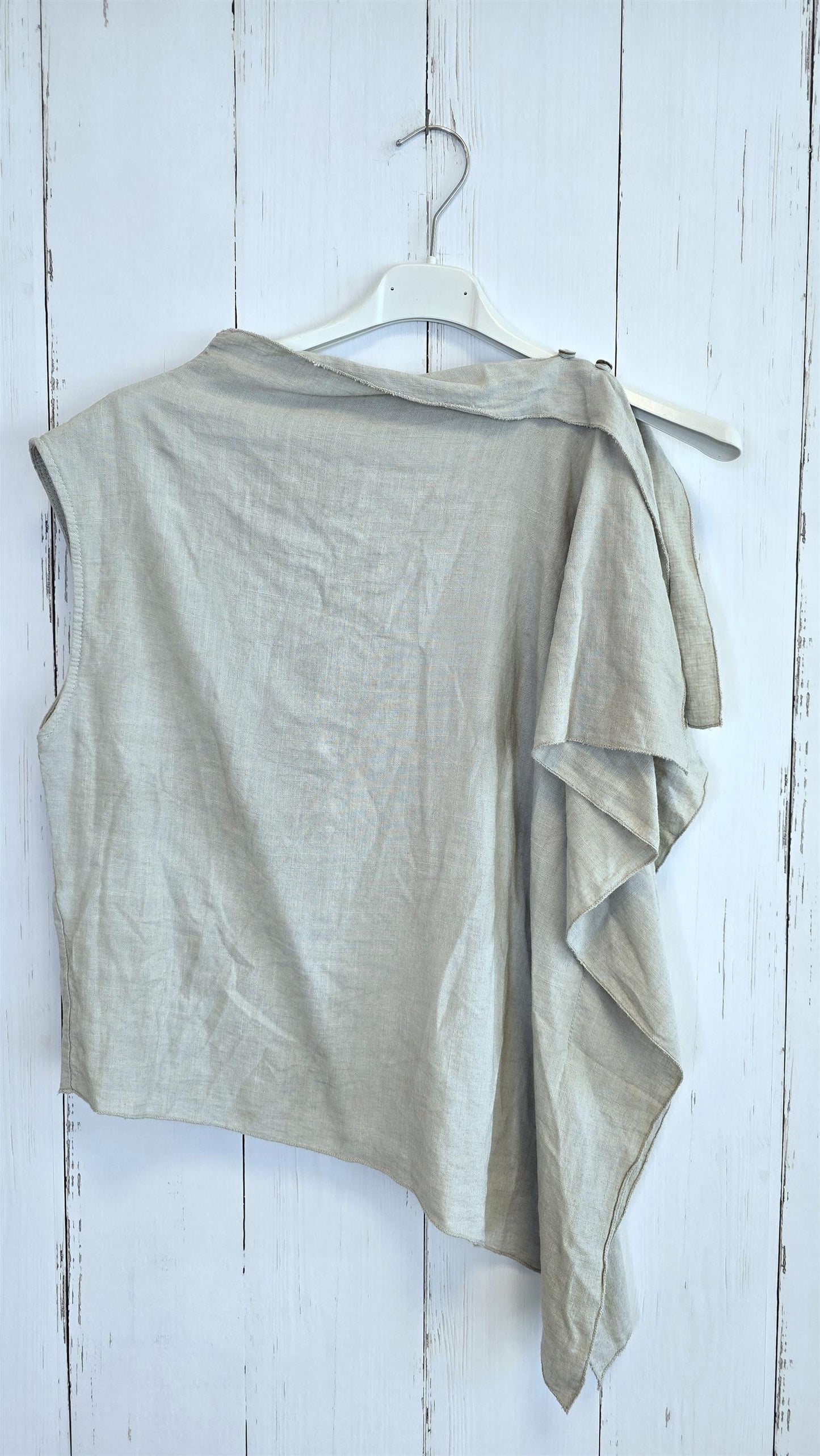 Alva asymmetrisk linbluse