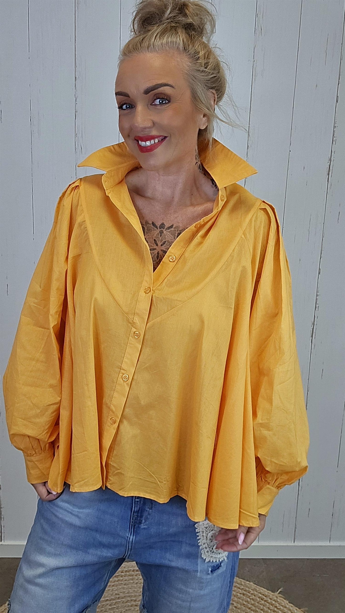 Mira skjorte orange