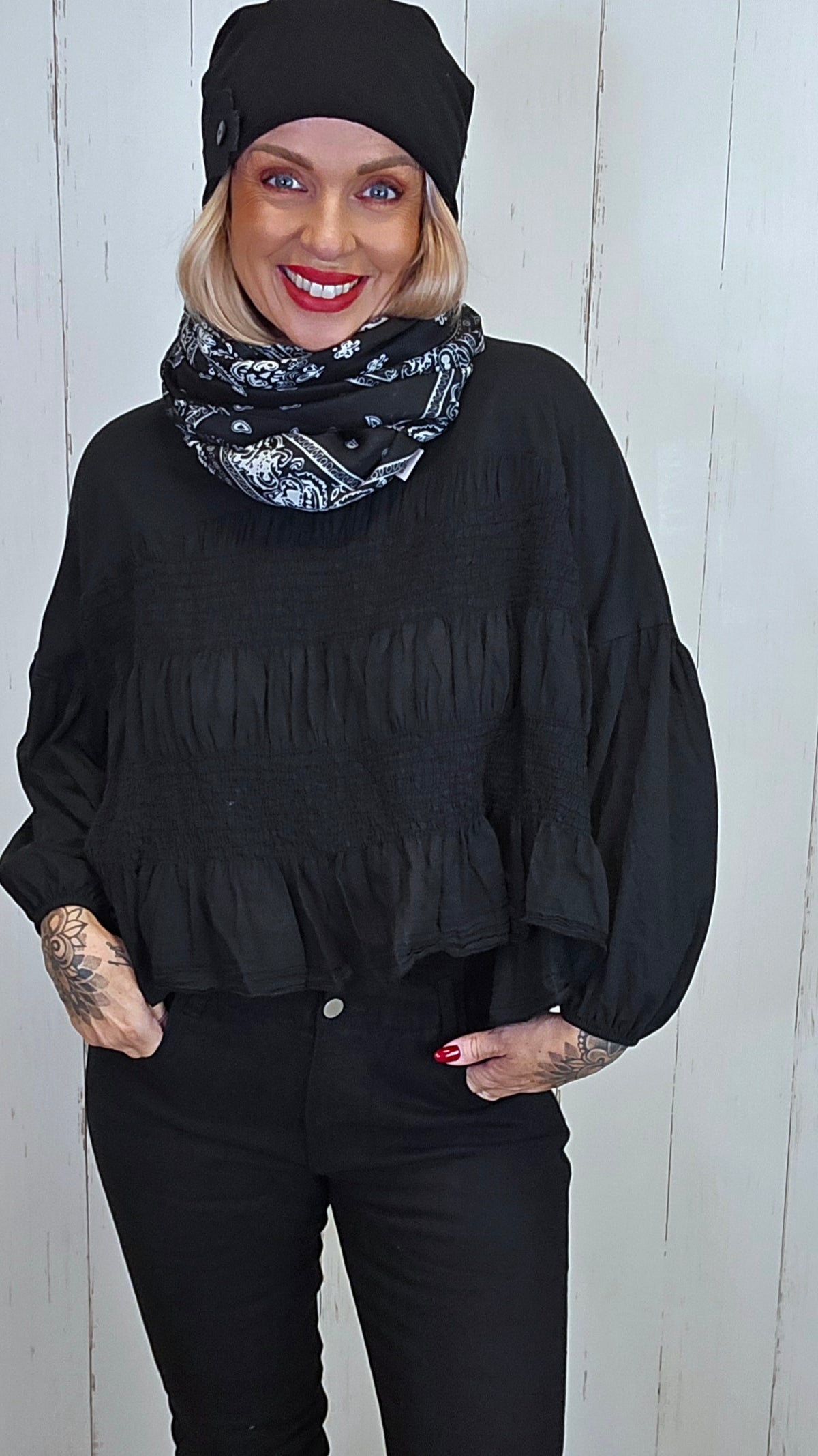 Bandana skjerf svart