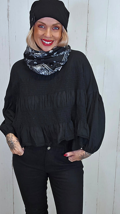 Bandana skjerf svart