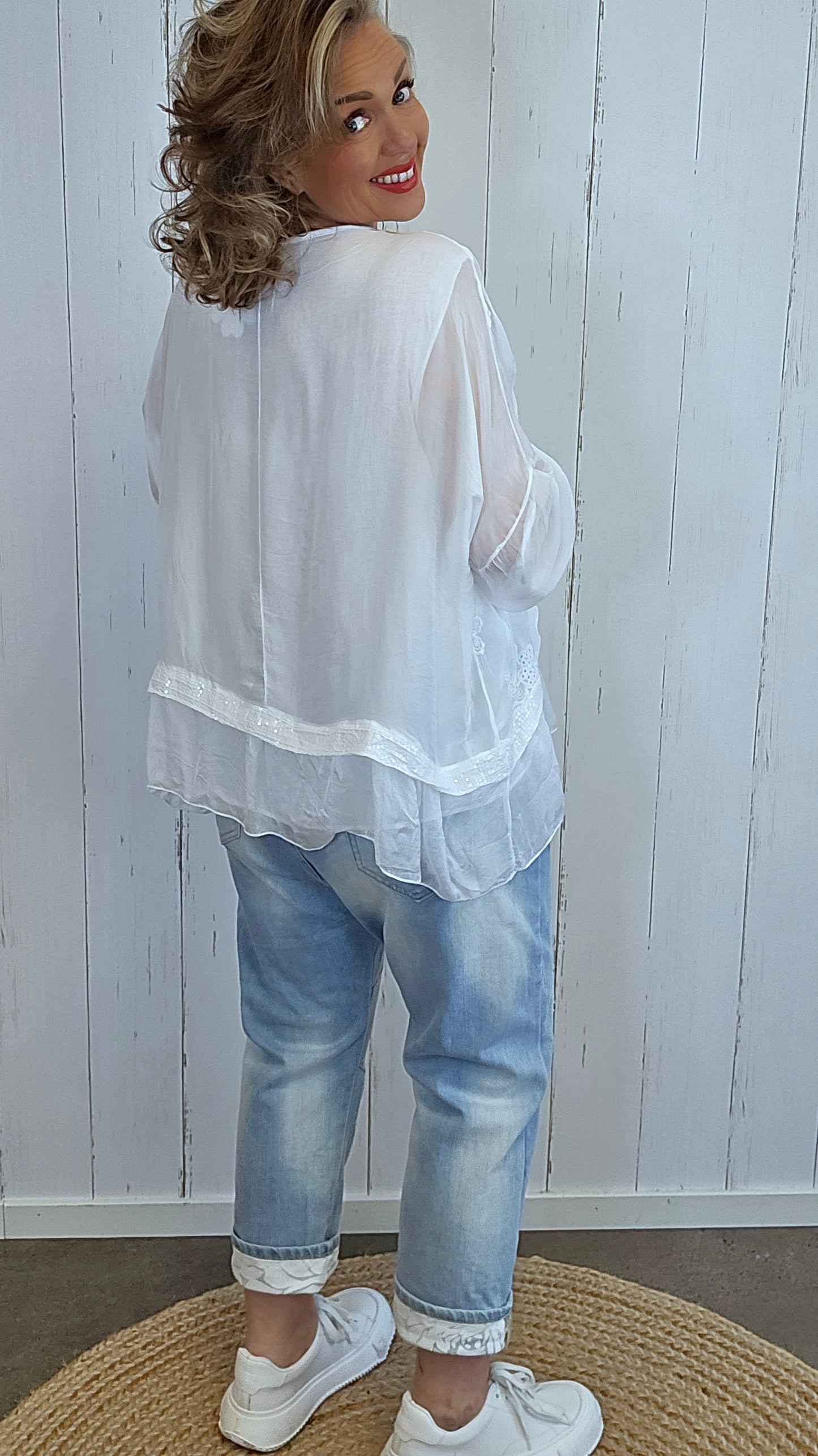 Elvira bluse hvit