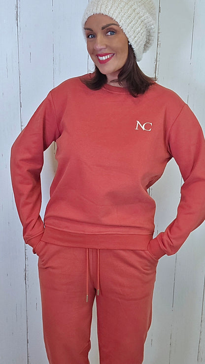 Caroline Joggesett orangerød