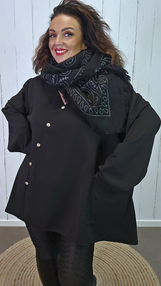 Alva baggy topp svart