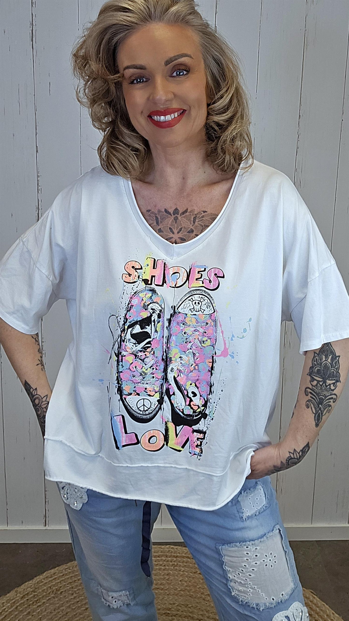 Mia topp Shoes hvit