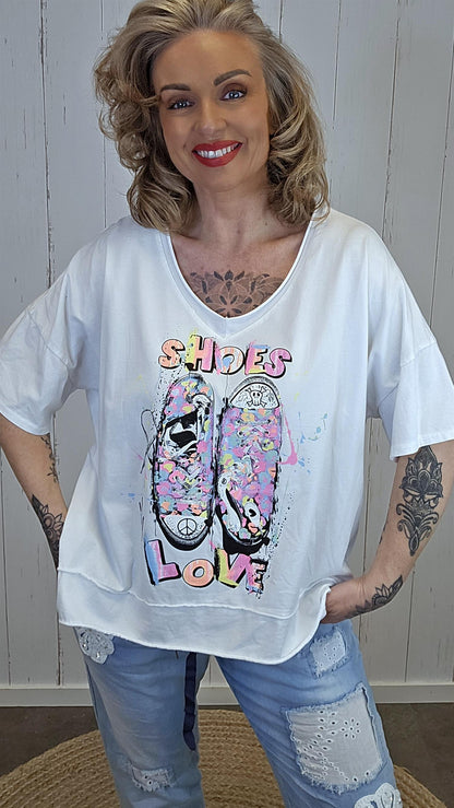 Mia topp Shoes hvit
