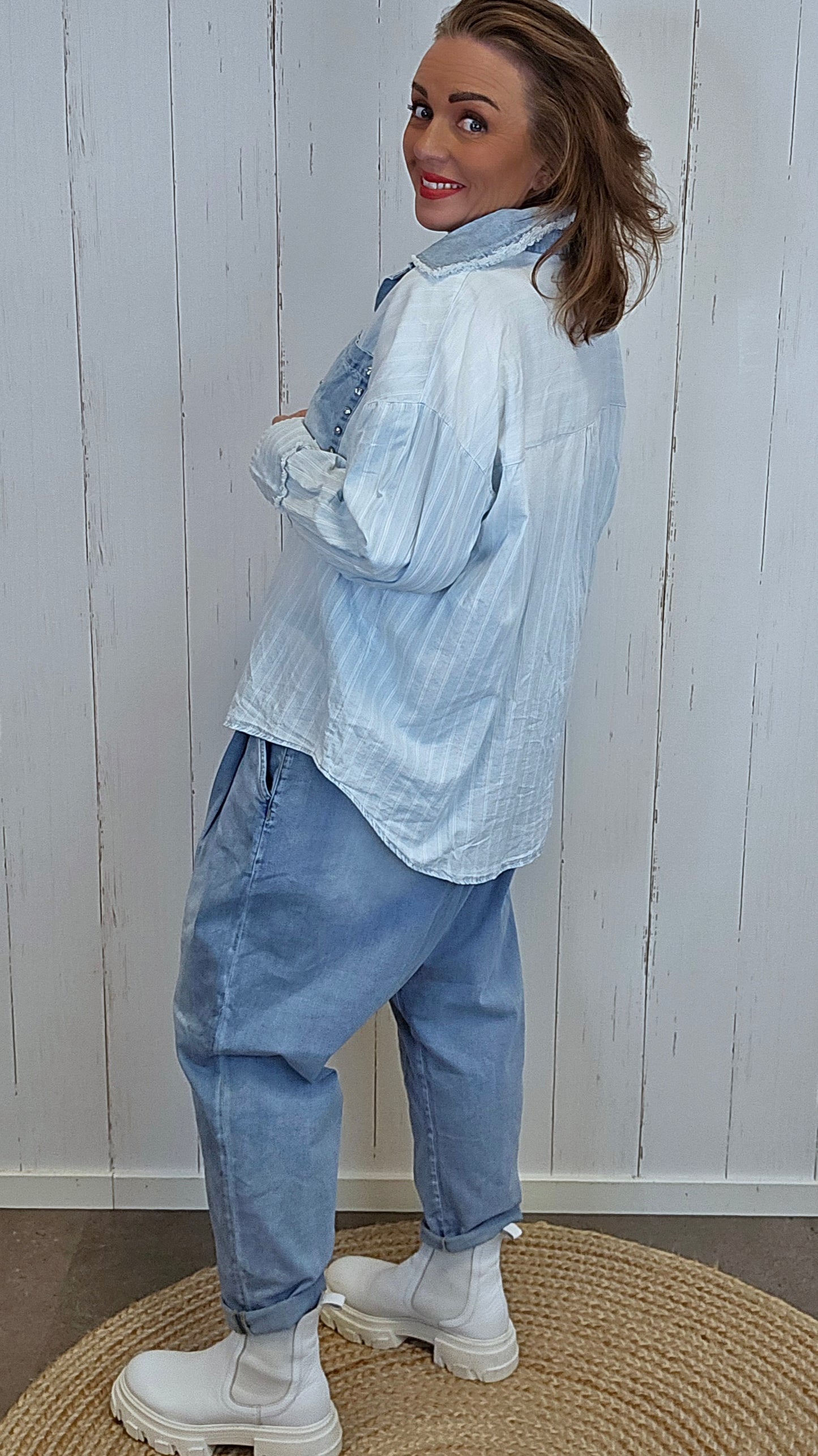 Iris skjorte med denim