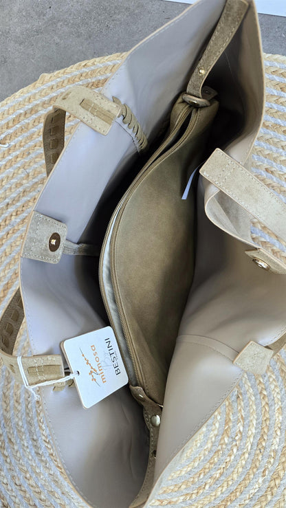 Siri shopper i semsket look