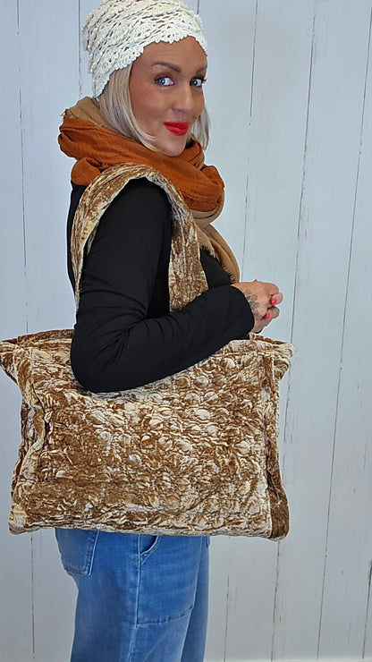 Celine shopper veske camel