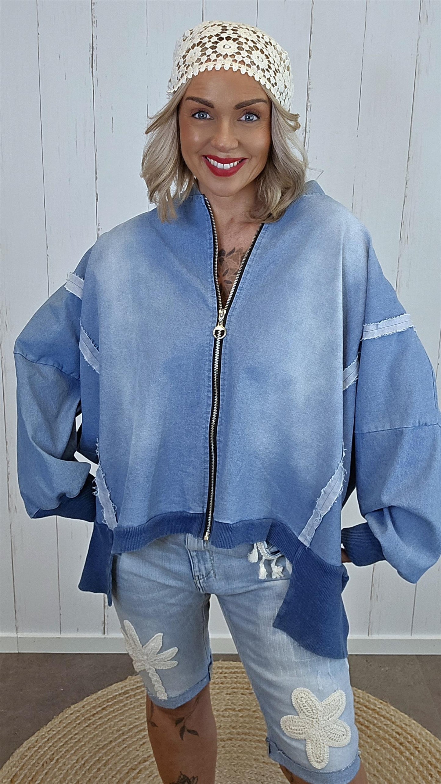 Mira Casual jakke i denimlook