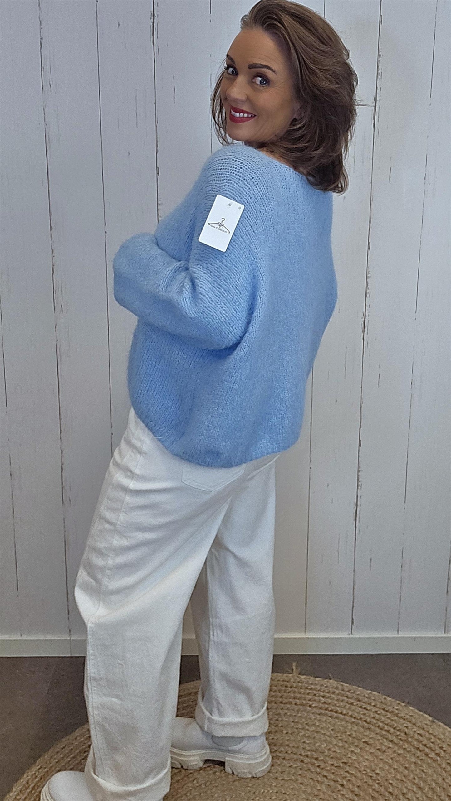Anna genser blå