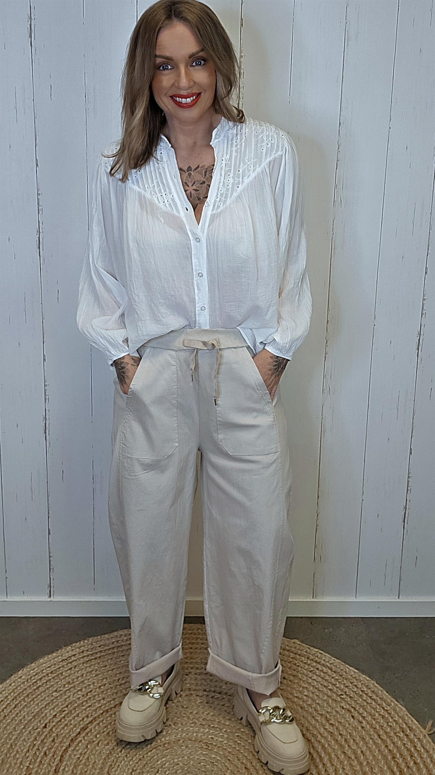 Thora bukse Beige