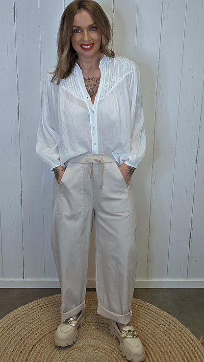 Thora bukse Beige