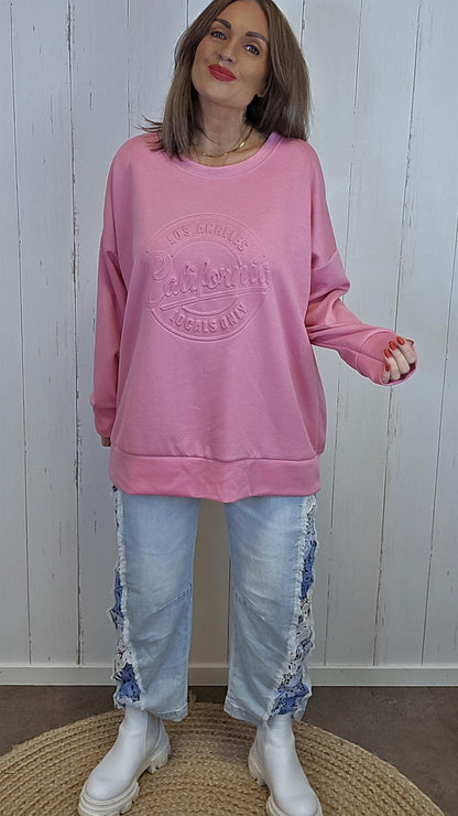 Bodil collegegenser rosa