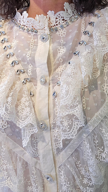 Stella skjorte bluse creme