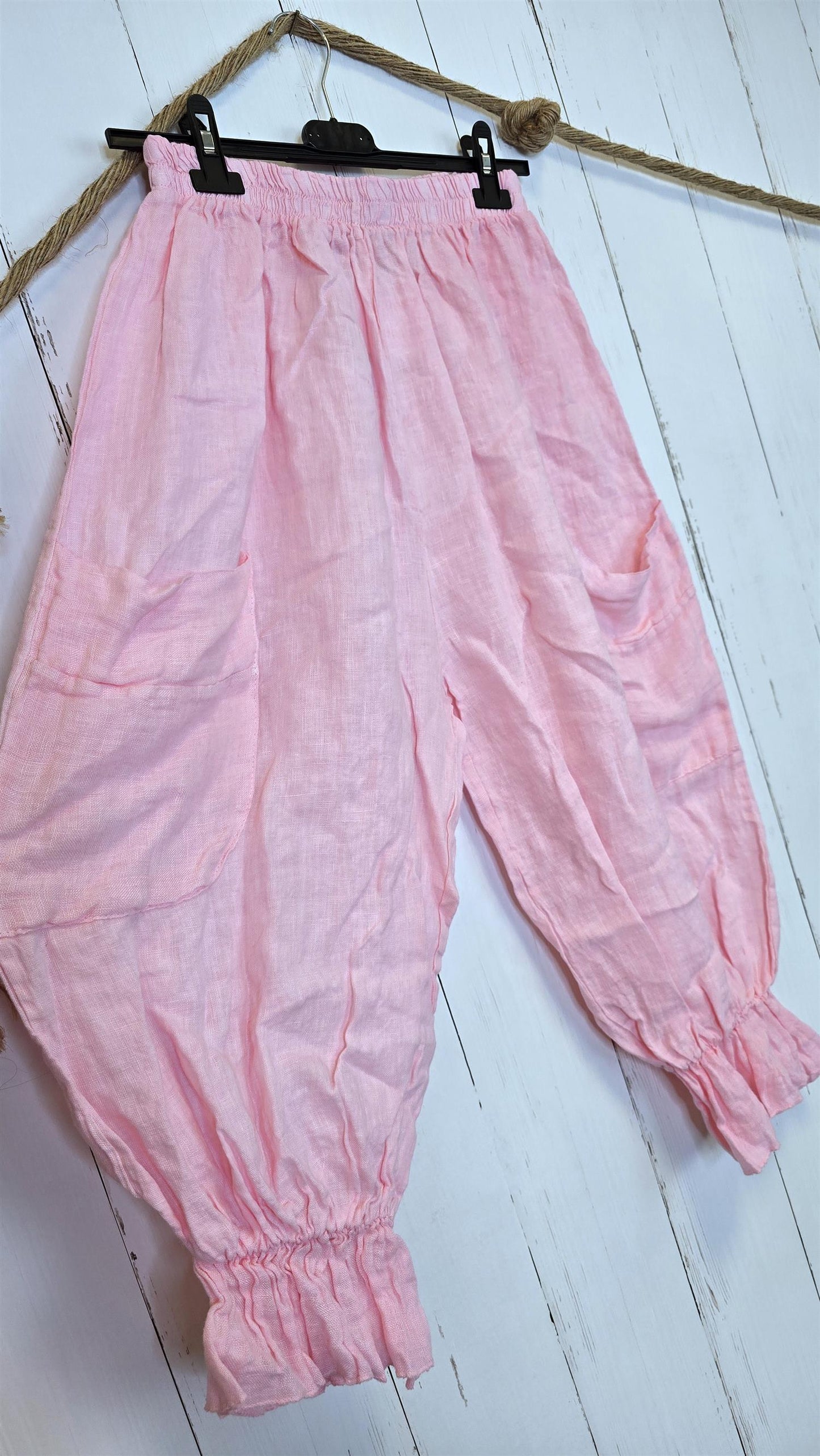 Sett Ponchotopp bukse rosa