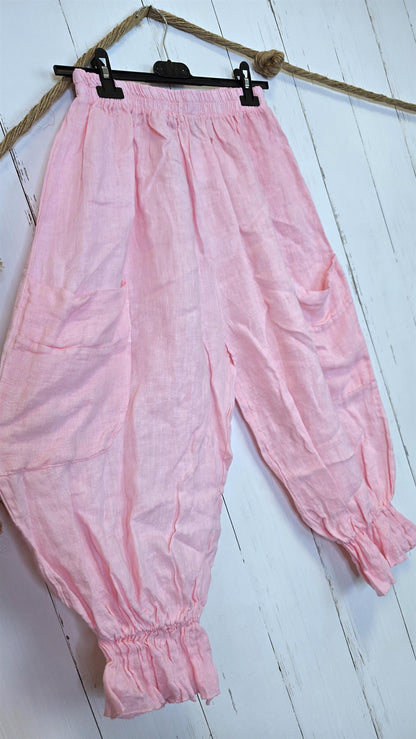 Sett Ponchotopp bukse rosa