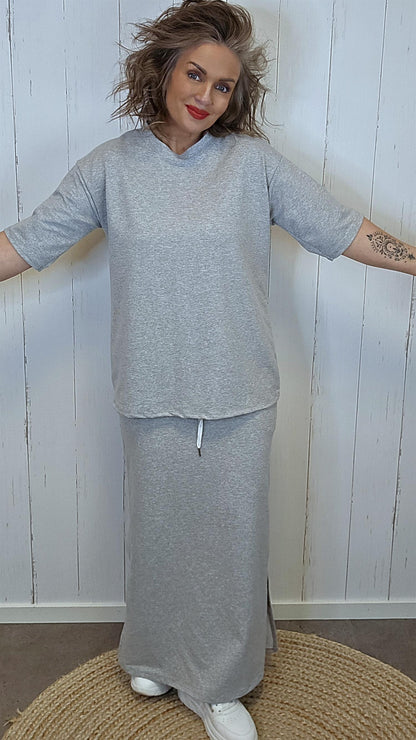 Erica sett topp/skjørt grå