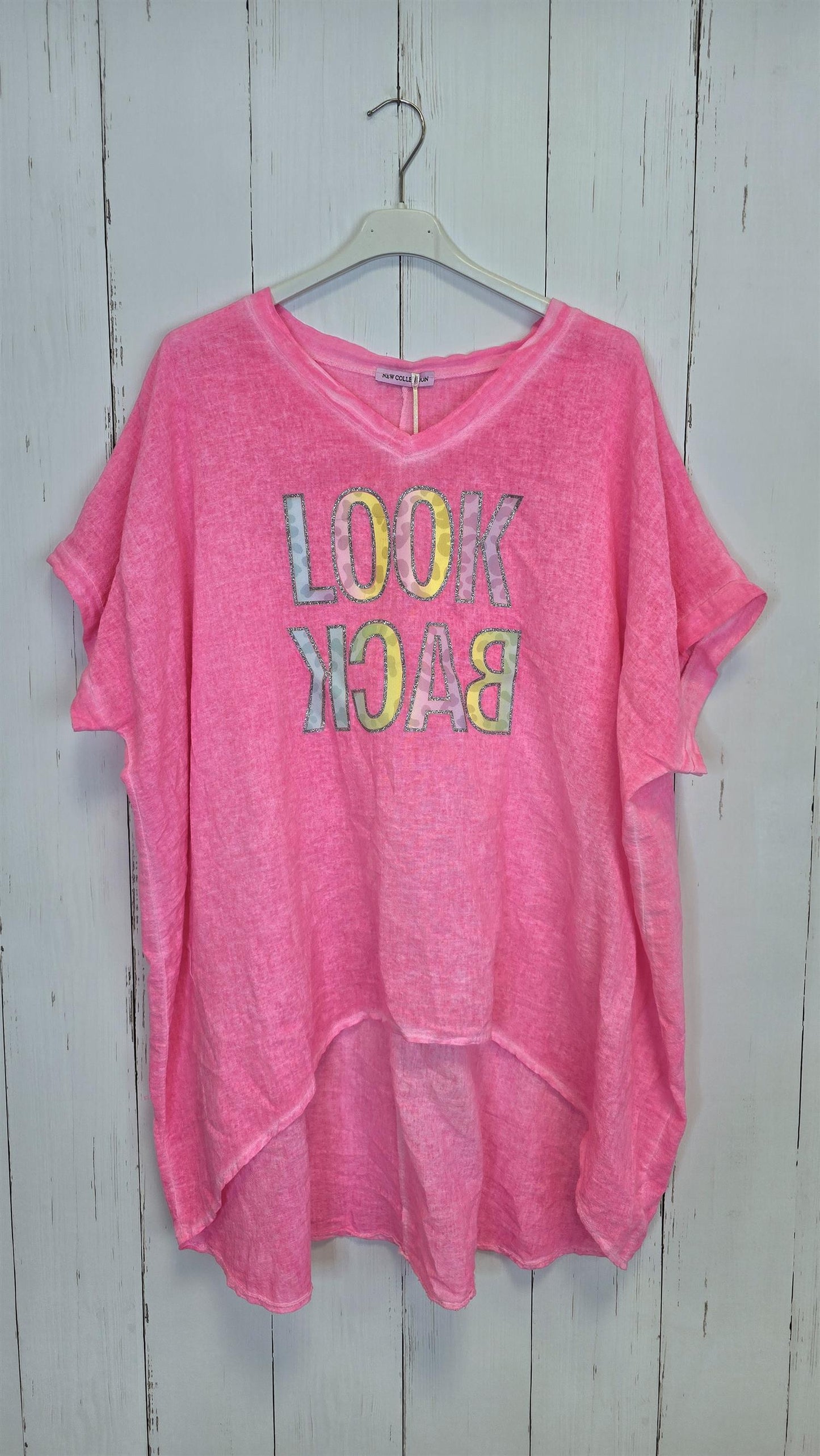 Bella Look Back topp rosa