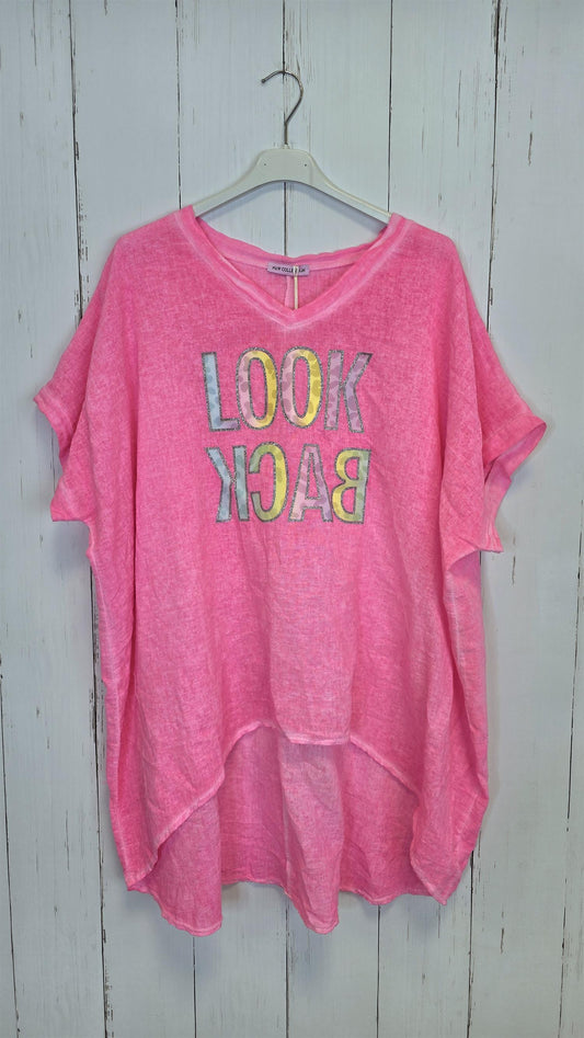 Bella Look Back topp rosa