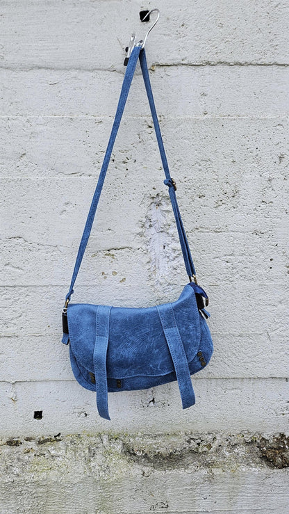Angel Leather Bag Blue