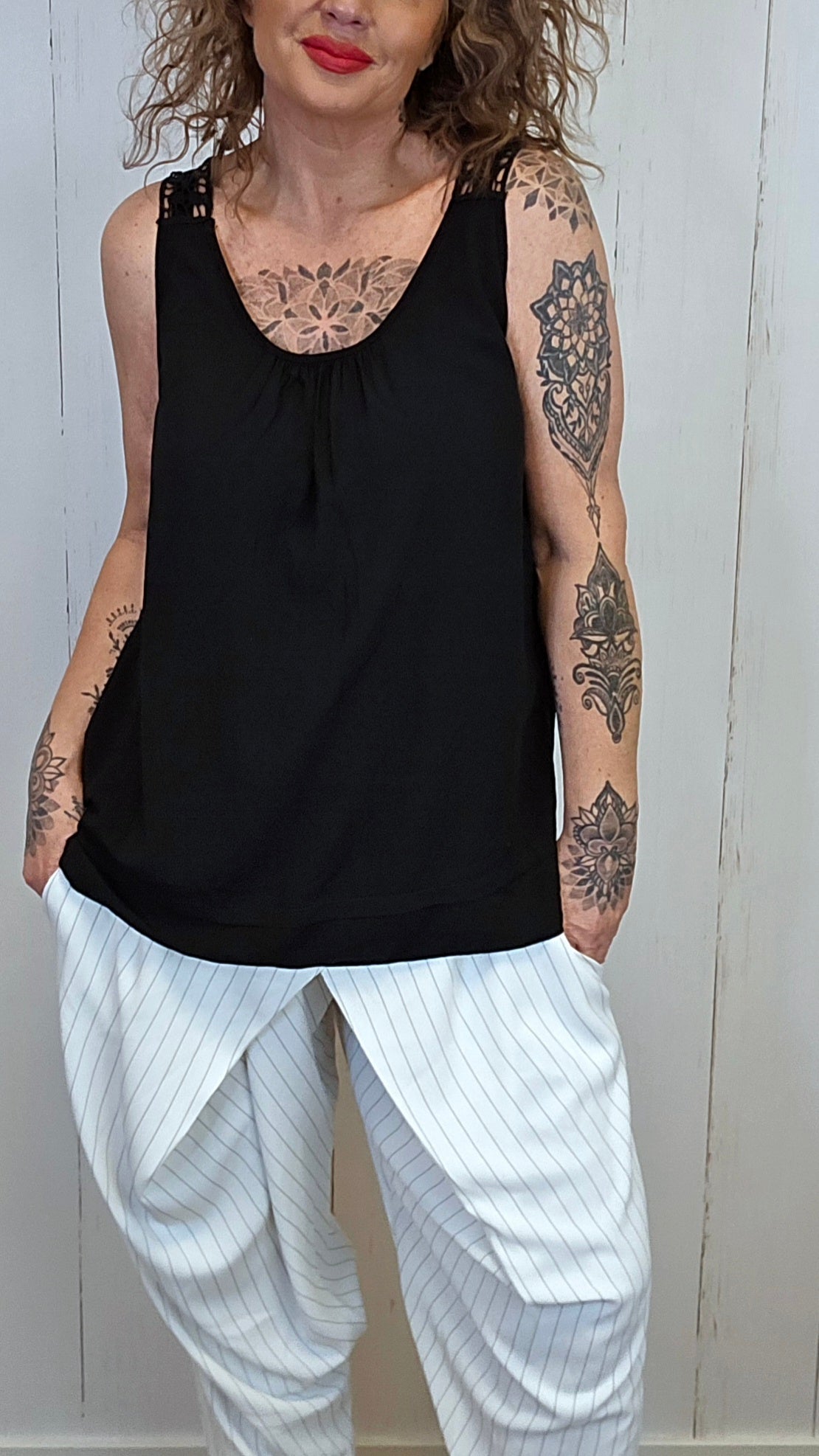 Julia blondetopp svart