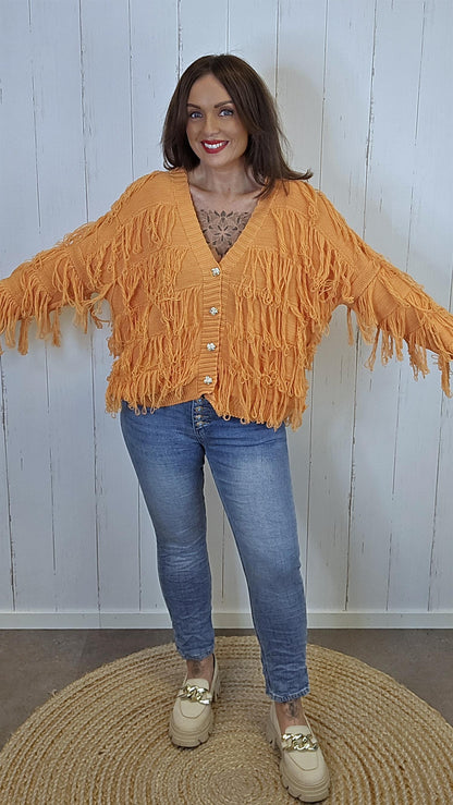 Selma cardigan oransje