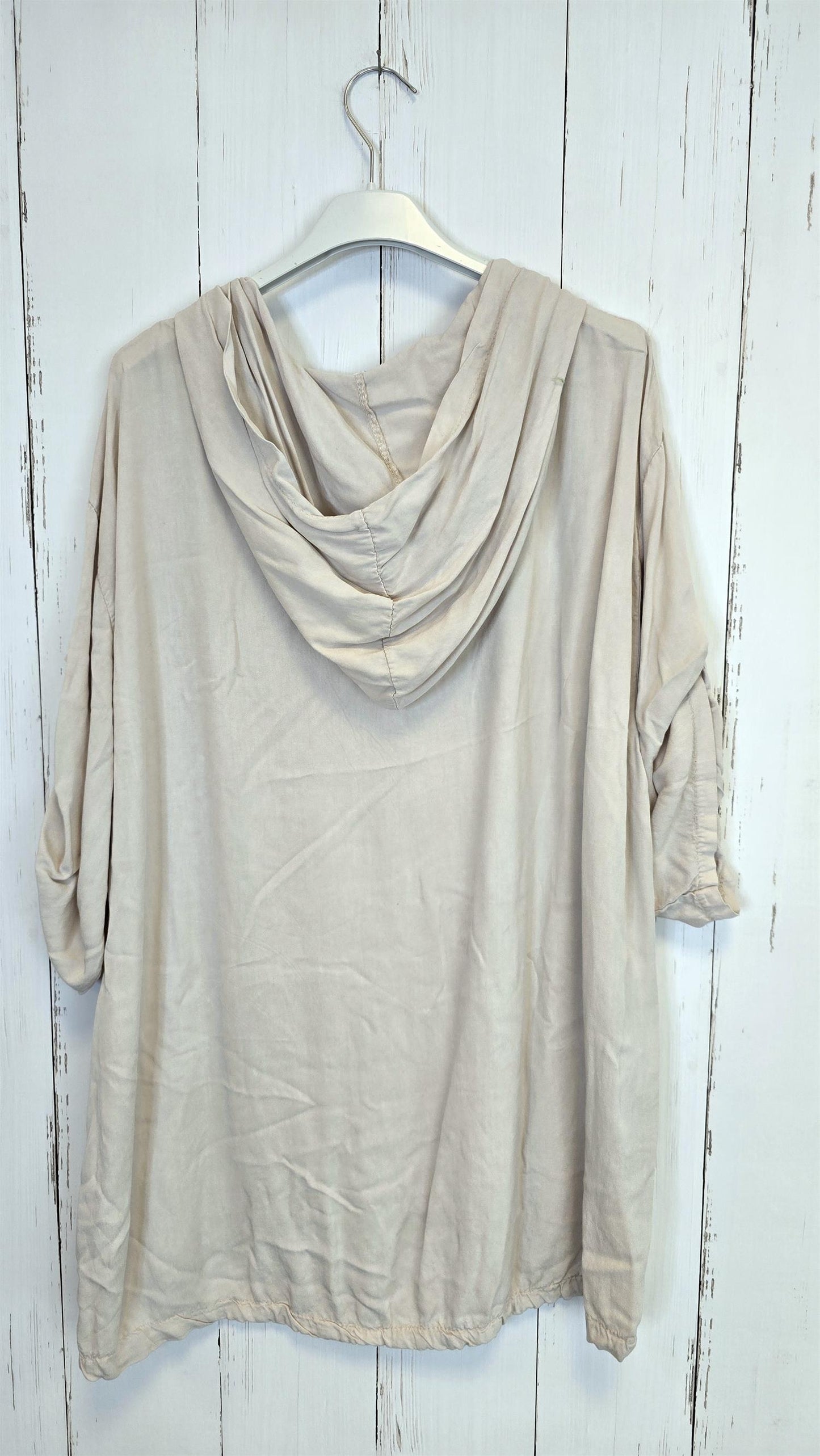 Vilma hettetopp beige
