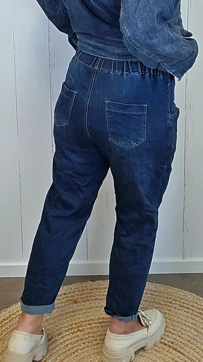 Dina jeans med strikk