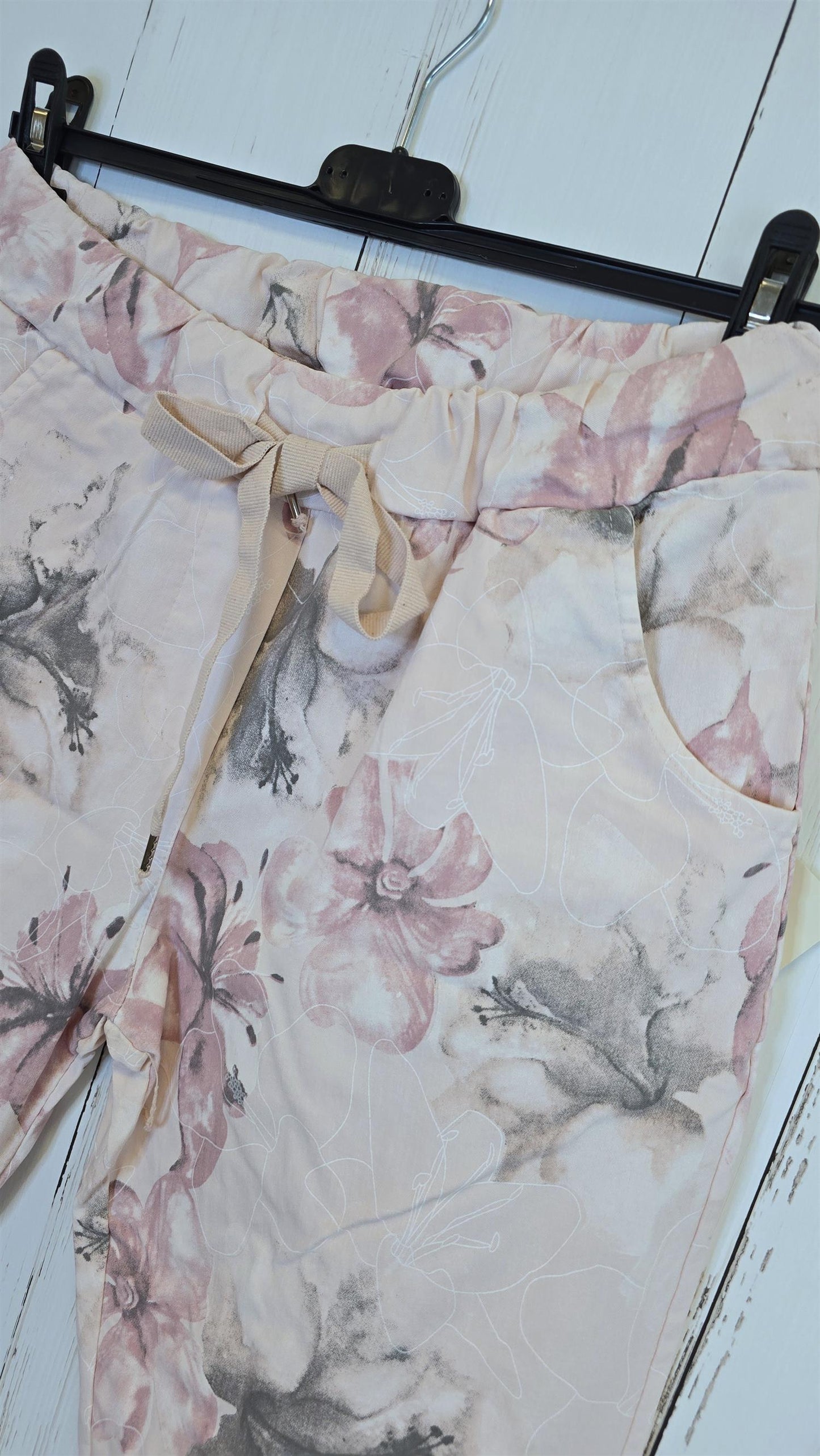 Camilla blomsterbukse rosa